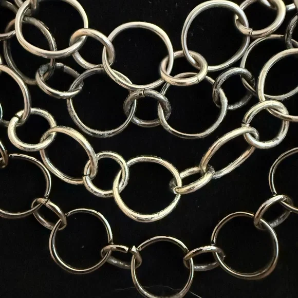 Silver Rings Chain Necklace - Picture 4 of 4